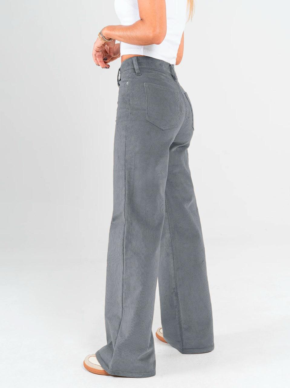 Ref: DCN855 Pantalón mom flare palazzo Pana stretch