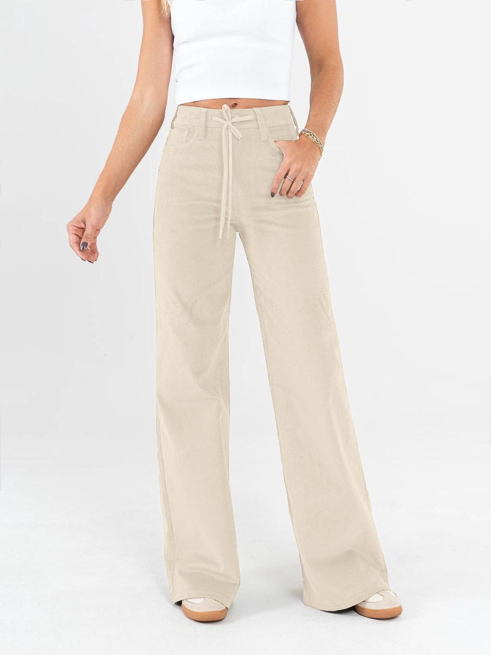 Ref: DCN855 Pantalón mom flare palazzo Pana stretch