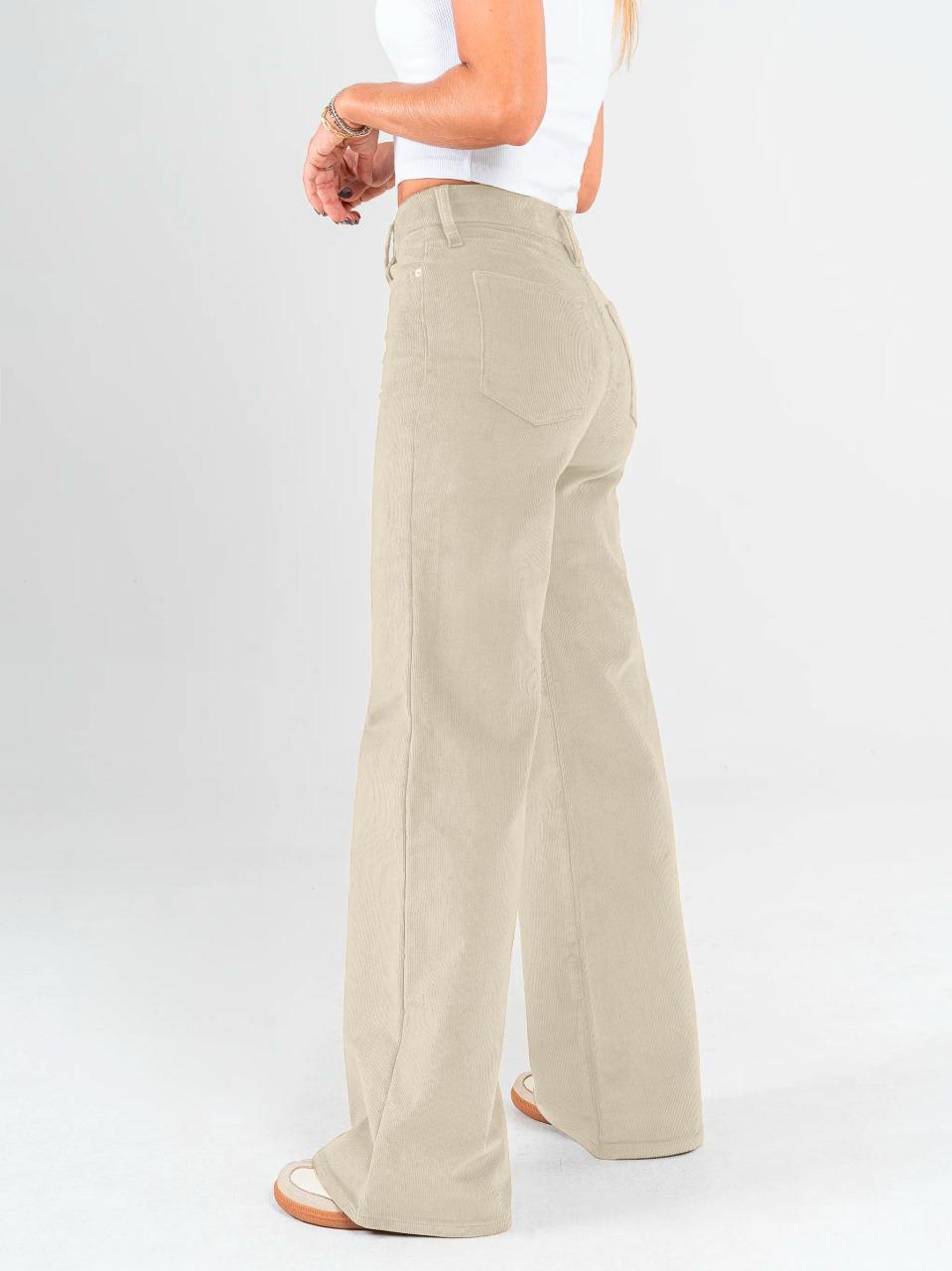 Ref: DCN855 Pantalón mom flare palazzo Pana stretch