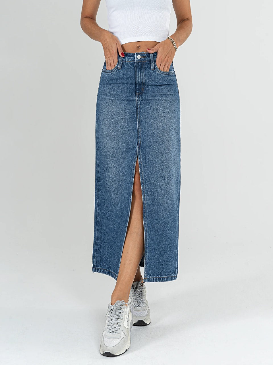 REF: DCN901 Falda en Denim Strech – Unik Jeans - Main Image