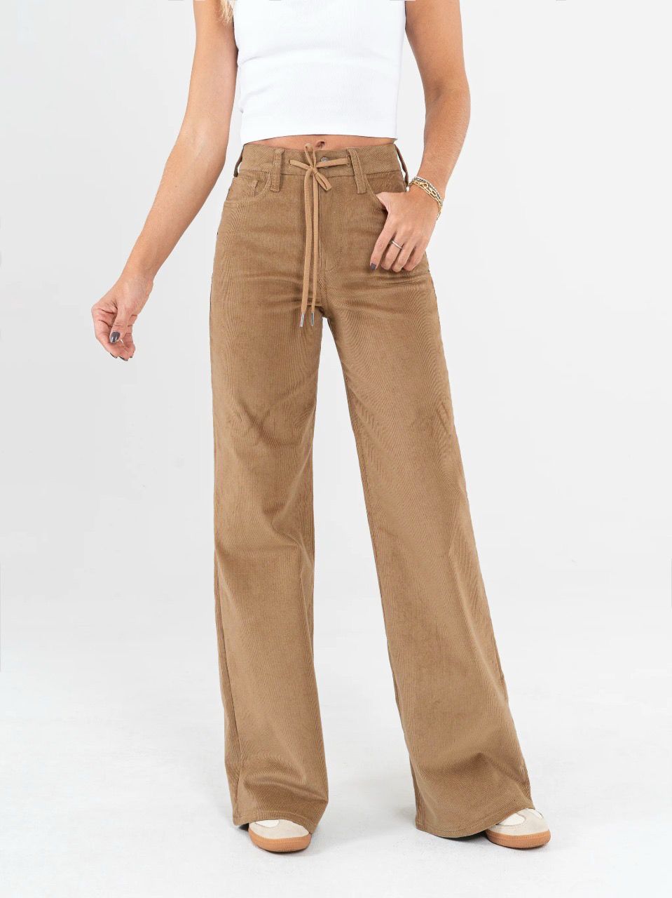 Ref: DCN855 Pantalón mom flare palazzo Pana stretch