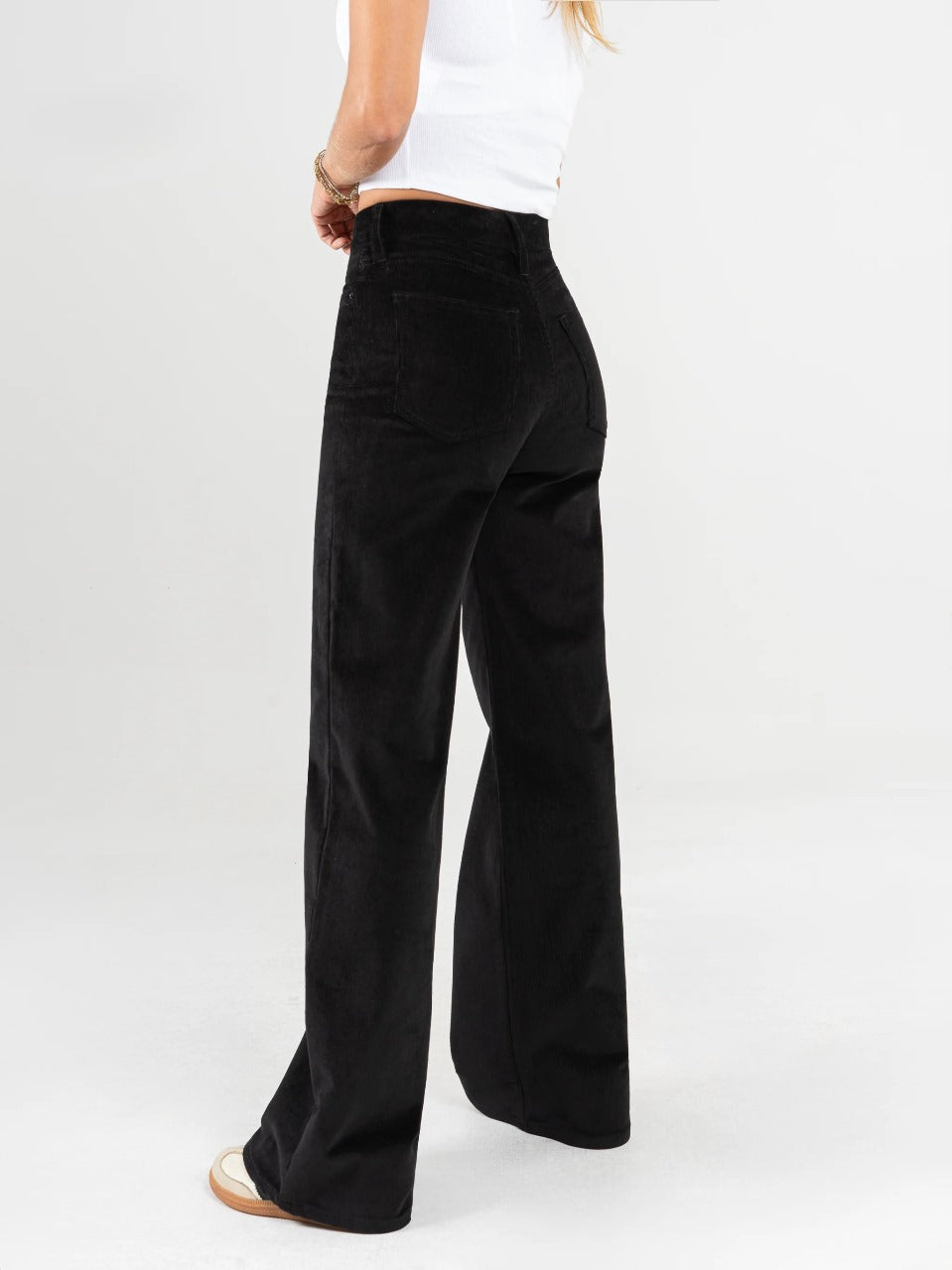 Ref: DCN855 Pantalón mom flare palazzo Pana stretch