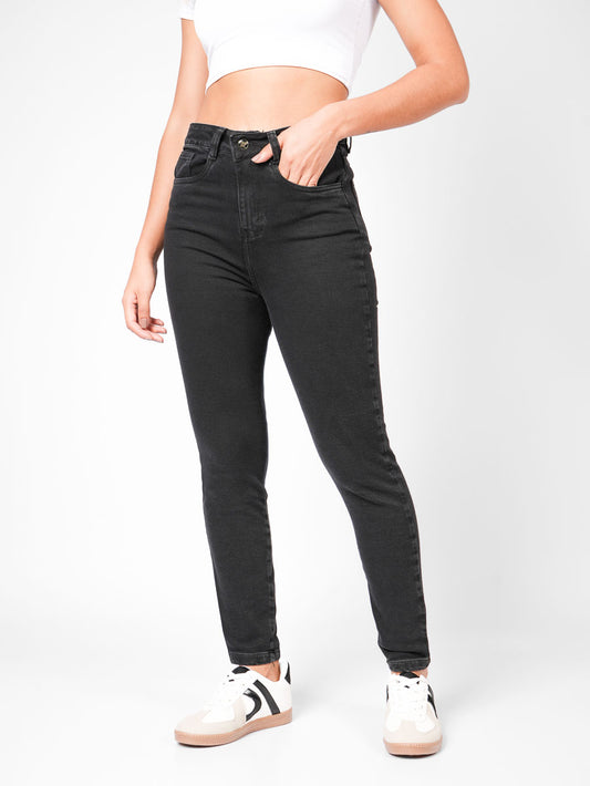 Ref: DCN894 Jean Skinny Stretch, Tiro Alto, Tono Gris