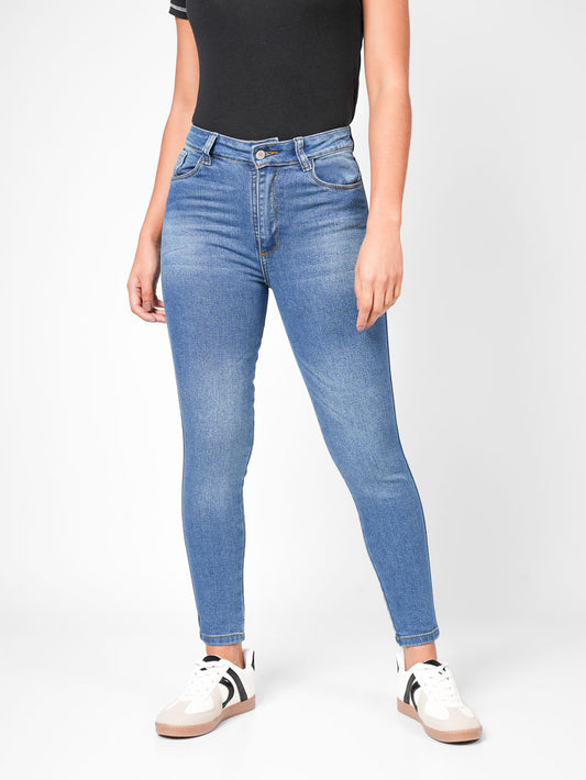 Ref: DCN881C Jean Skinny Stretch, Tiro Alto, Tono Claro
