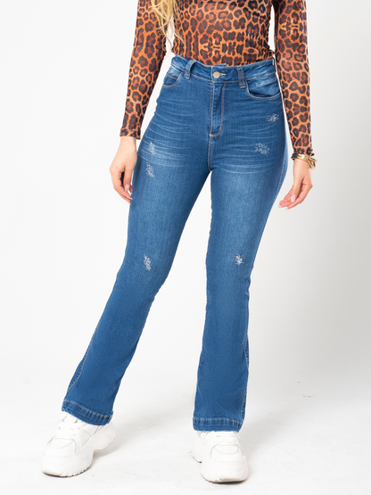 Ref: DCN807O Jean Bota Campana Stretch, Tiro Alto, Tono Oscuro