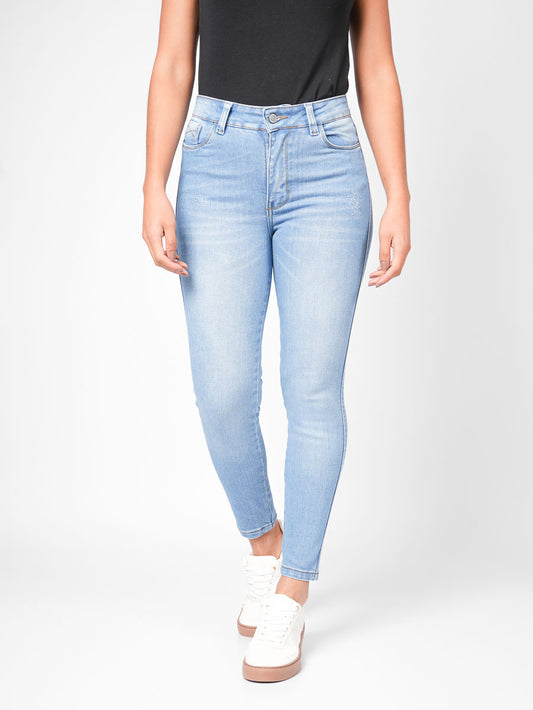 Ref: DCN884C Jean Skinny Stretch, Tiro Alto, Tono Claro