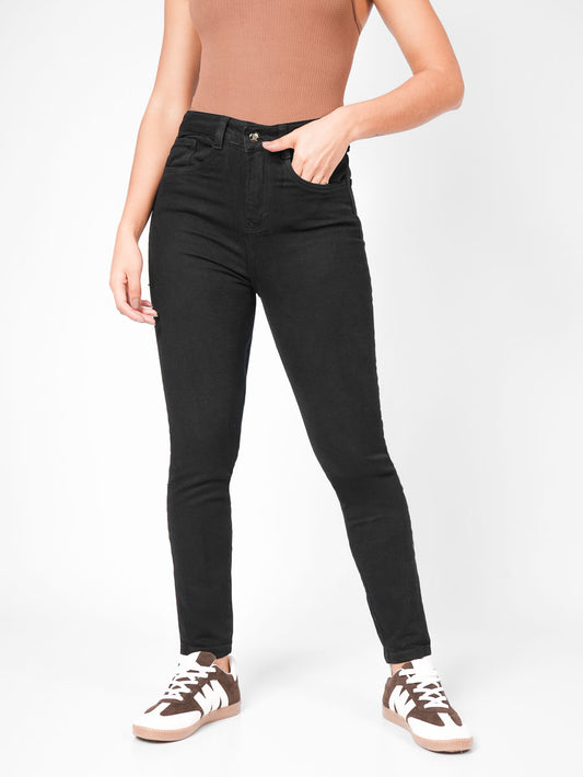 Ref: DCN891 Jean Skinny Stretch, Tiro Alto, Tono Negro
