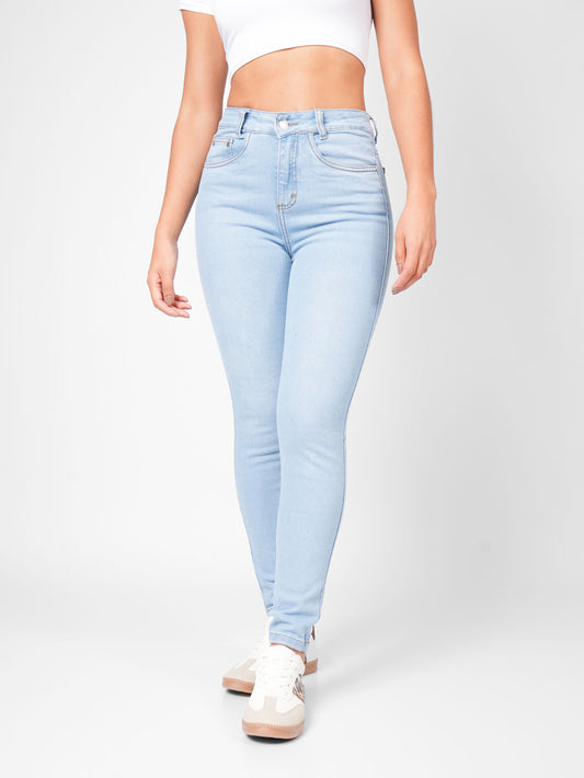 Ref: DCN892 Jean Skinny Stretch, Tiro Alto, Tono Claro