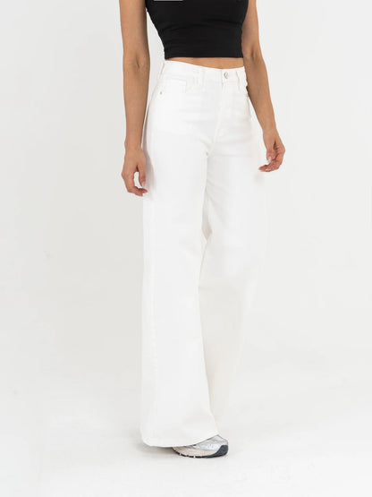 REF: DCN1093 Jean Mom Flare Palazzo Blanco