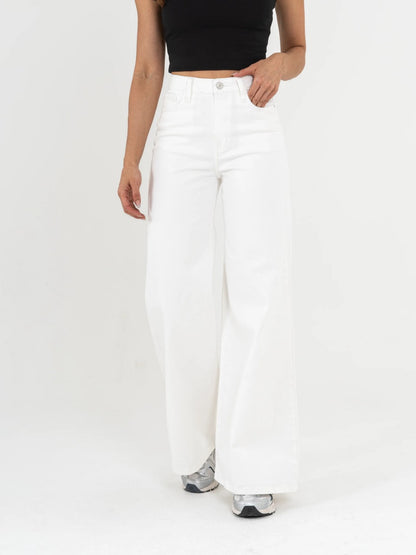 REF: DCN1093 Jean Mom Flare Palazzo Blanco