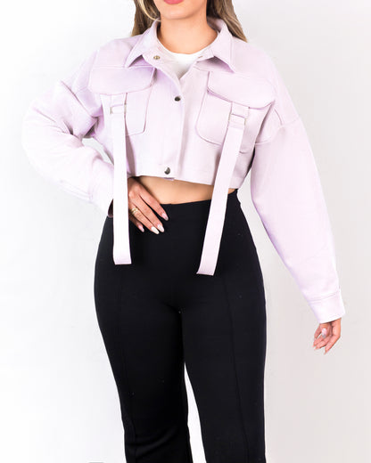 REF: CHQ840 Chaqueta Corta, Paño Licrado, Talla Unica.