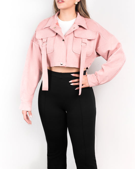 REF: CHQ840 Chaqueta Corta, Paño Licrado, Talla Unica.