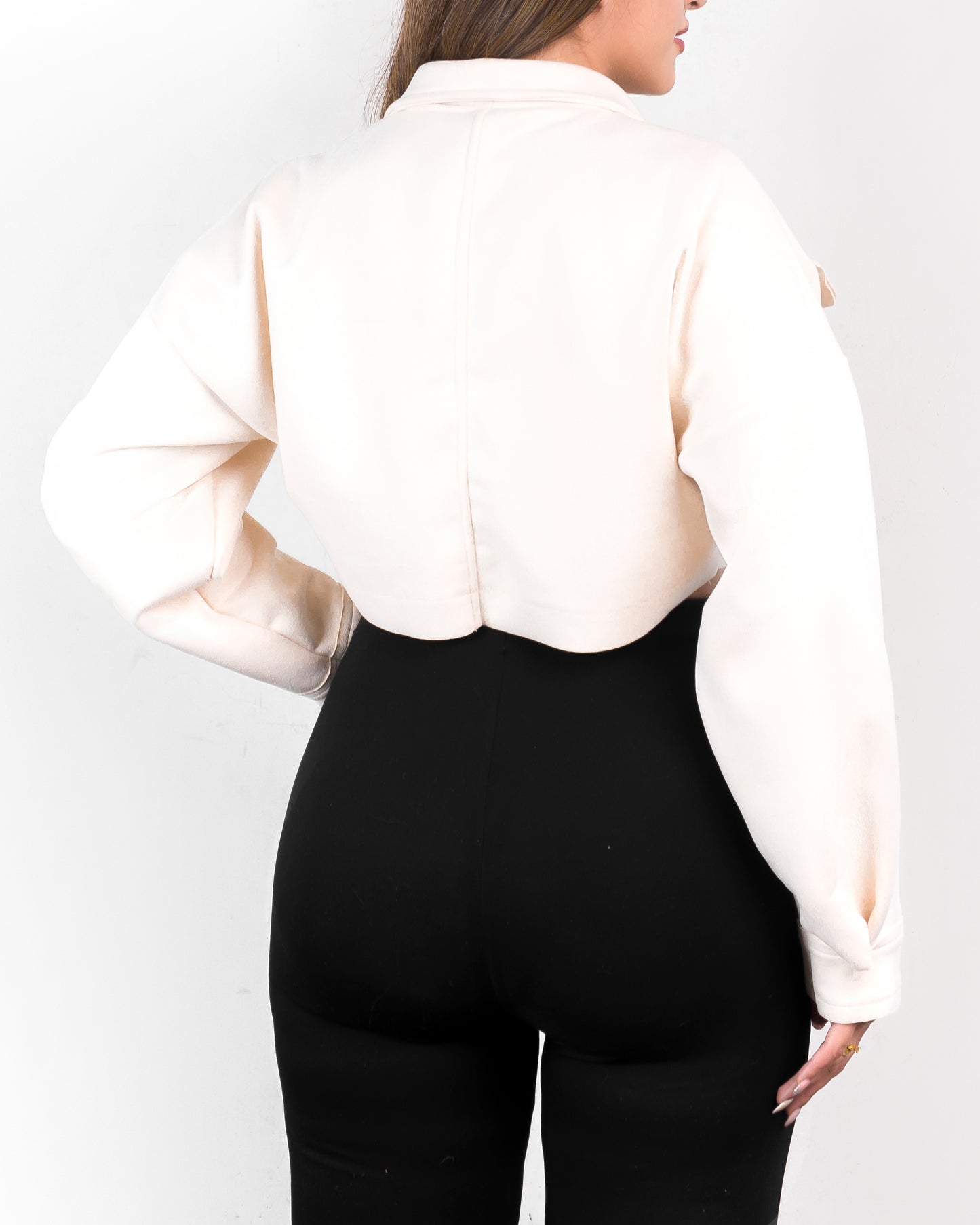 REF: CHQ840 Chaqueta Corta, Paño Licrado, Talla Unica.
