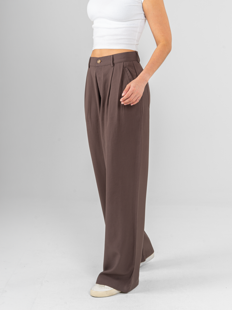 Ref: DCN1109 Pantalón Palazo, tejido plano liviano, tiro alto.
