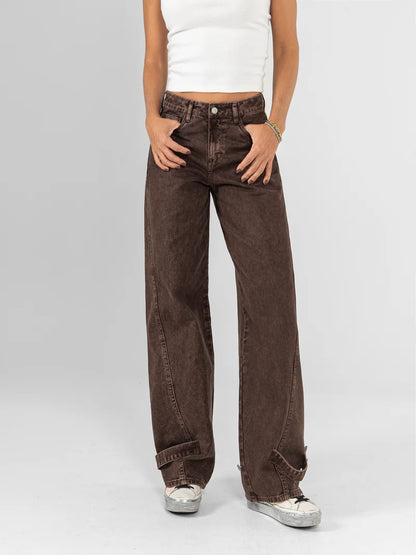 Ref: DCN1116 pantalon wide leg rígido detalle en bota