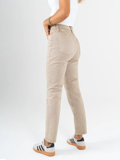 Ref: DCN973 Pantalón mom fit Strech, tiro alto