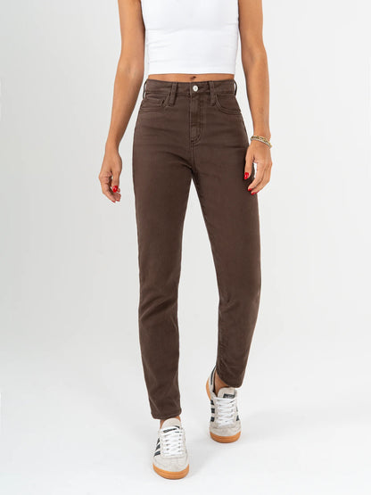 Ref: DCN973 Pantalón mom fit Strech, tiro alto