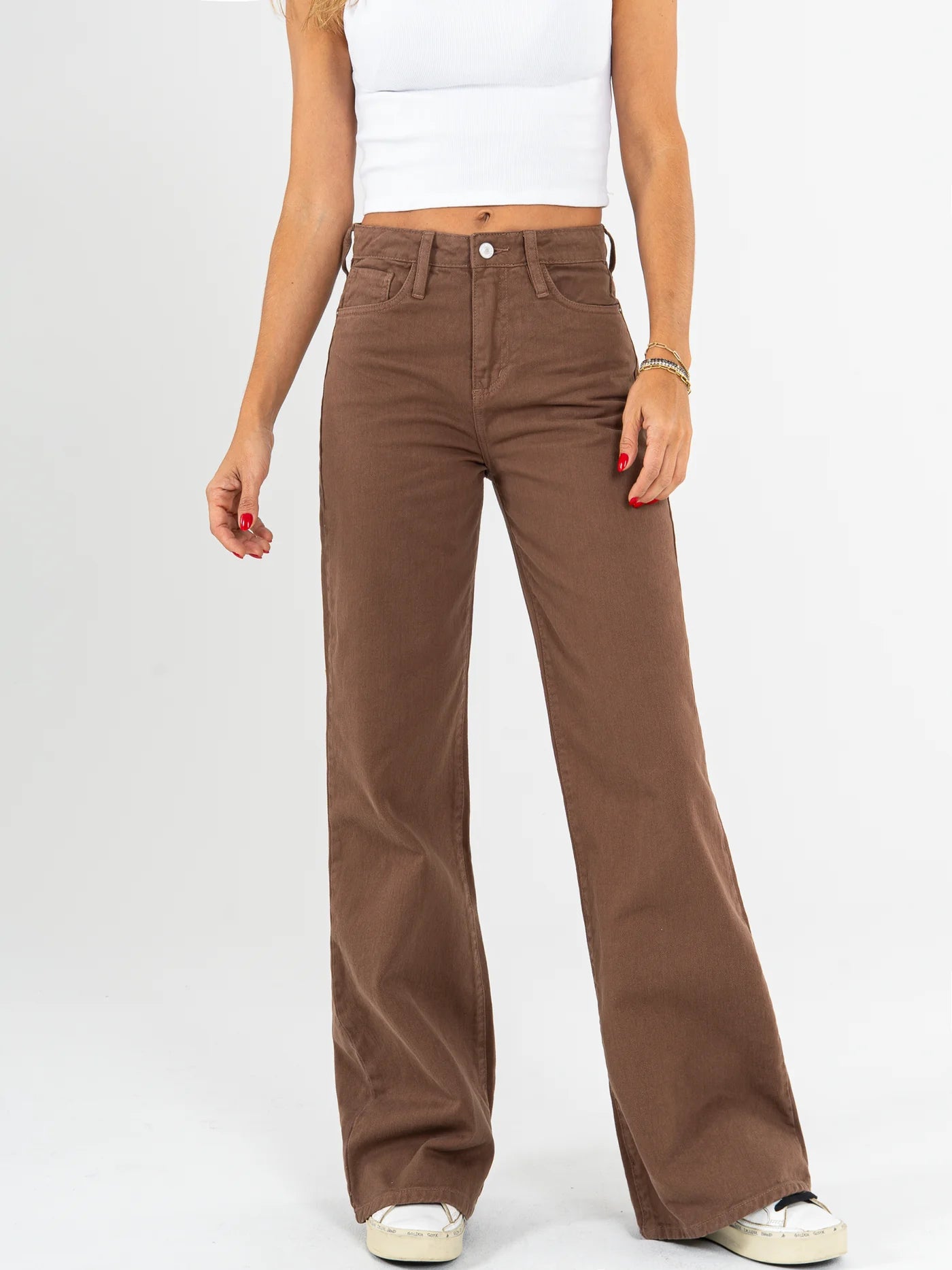 Ref: DCN965 Pantalón palazzo, rígido, tiro alto