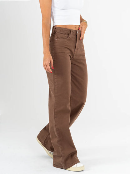 Ref: DCN965 Pantalón palazzo, rígido, tiro alto