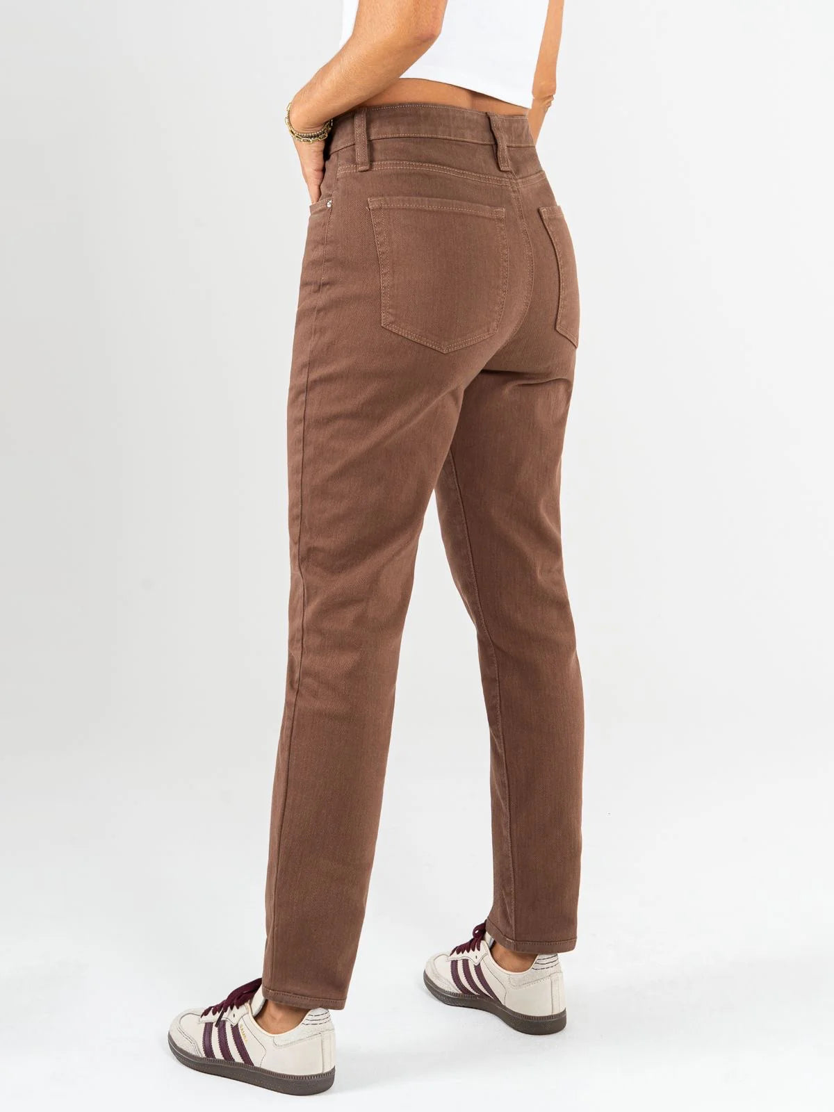 Ref: DCN959 Pantalón mom fit Rigido, tiro alto