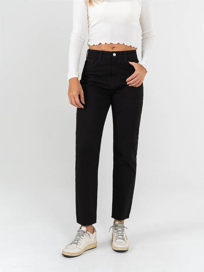 Ref: DCN959 Pantalón mom fit Rigido, tiro alto