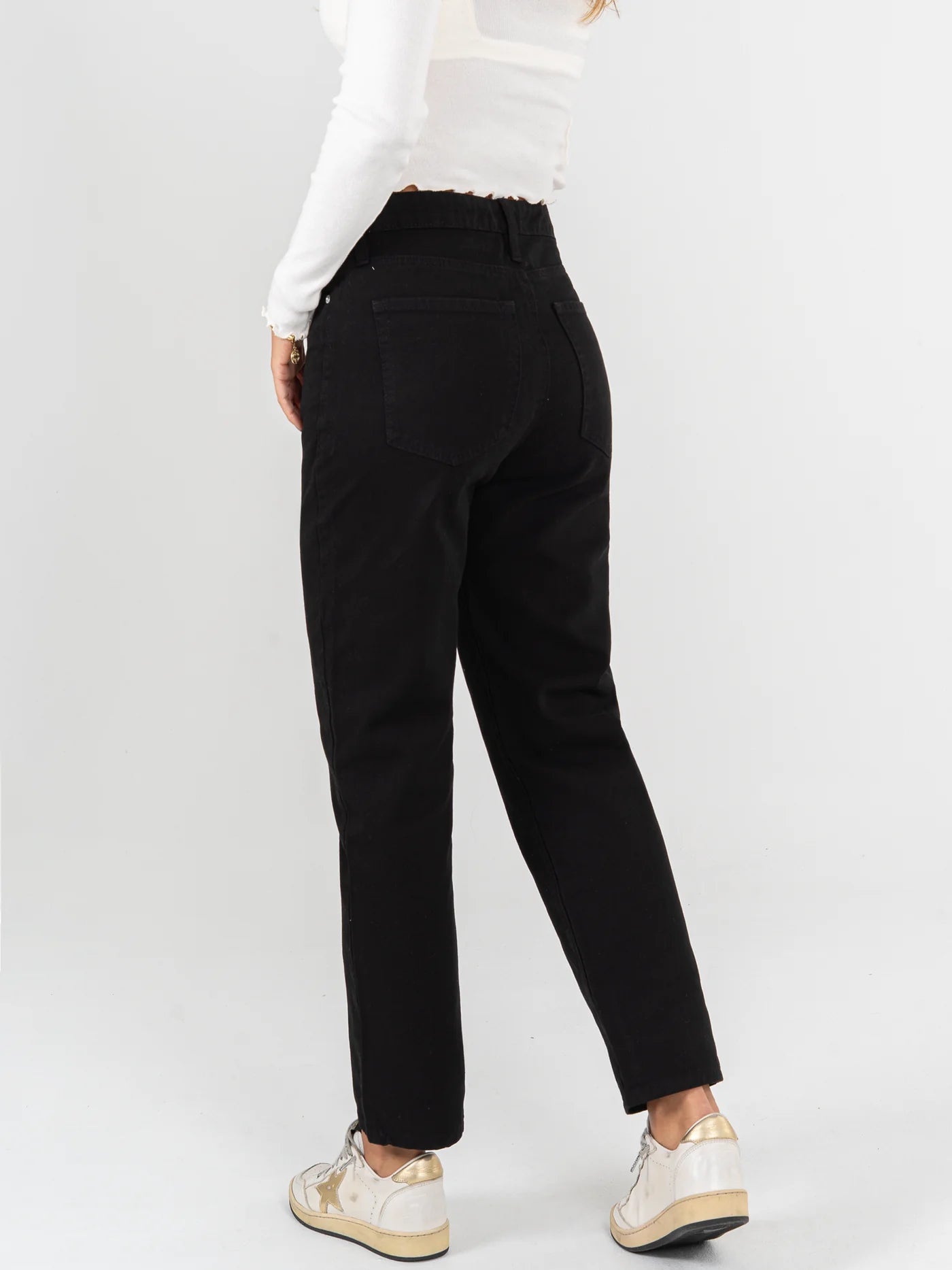 Ref: DCN959 Pantalón mom fit Rigido, tiro alto