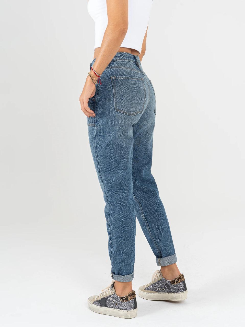 REF: DCN837 Jean Mom fit rígido, tiro alto, Piezas