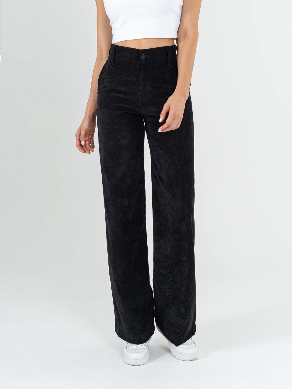 Ref: DCN861 Pantalón straight leg, stretch, en corduroy, tiro alto