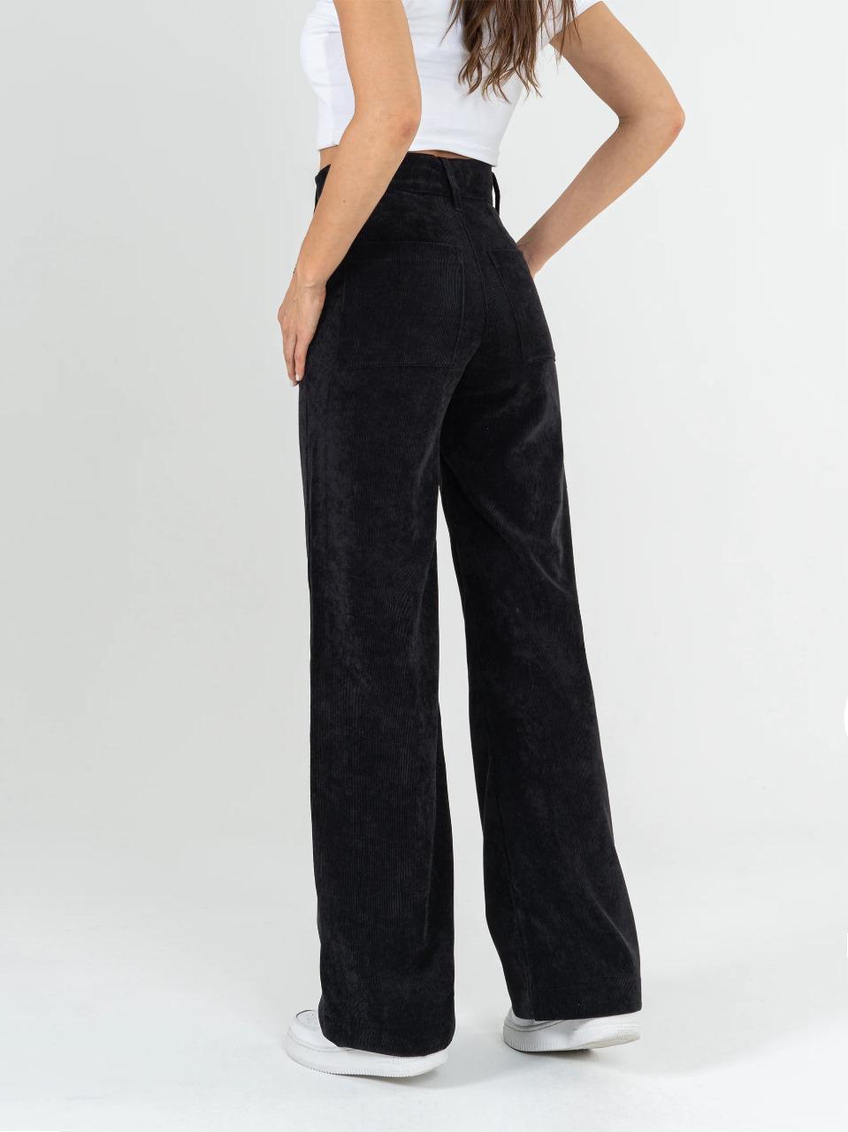 Ref: DCN861 Pantalón straight leg, stretch, en corduroy, tiro alto