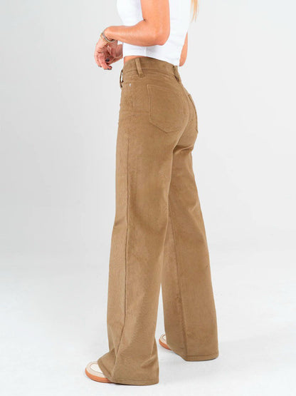 Ref: DCN855 Pantalón mom flare palazzo Pana stretch