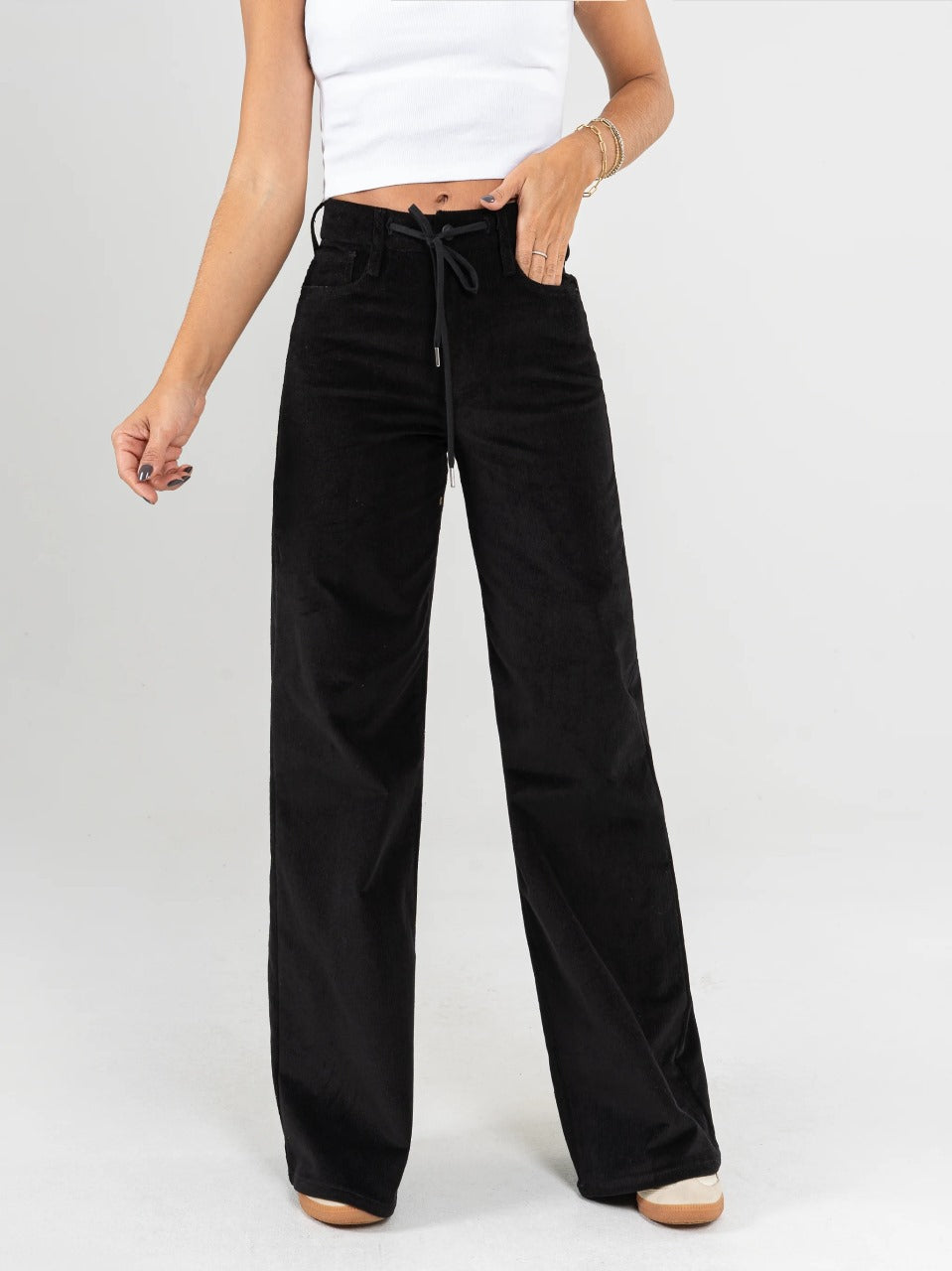 Ref: DCN855 Pantalón mom flare palazzo Pana stretch