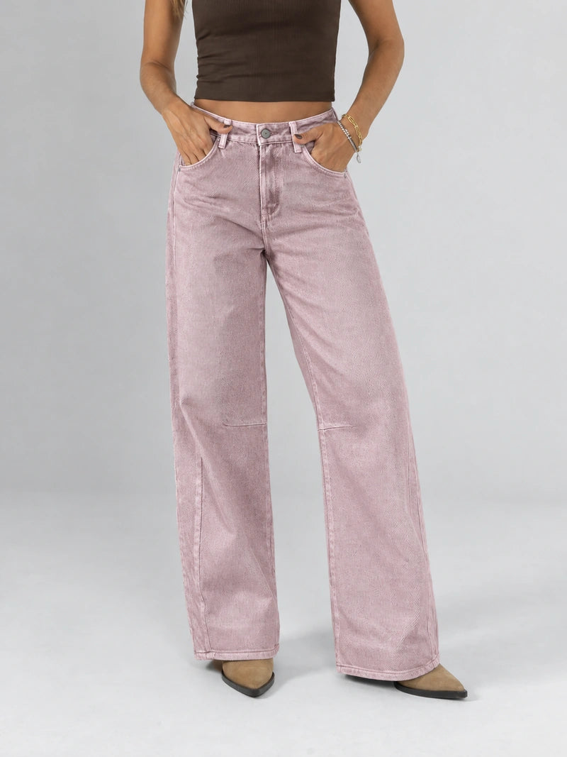 REF: DCN1100 Jean Mom Flare Palazzo Pastel Edition