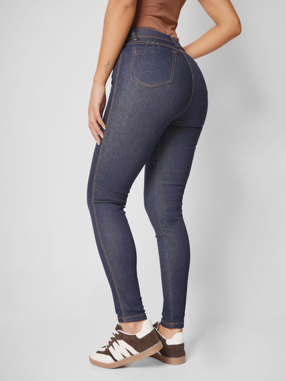 Ref: DCN912I Jean Skinny Stretch, Tiro Alto, Tono Industrial