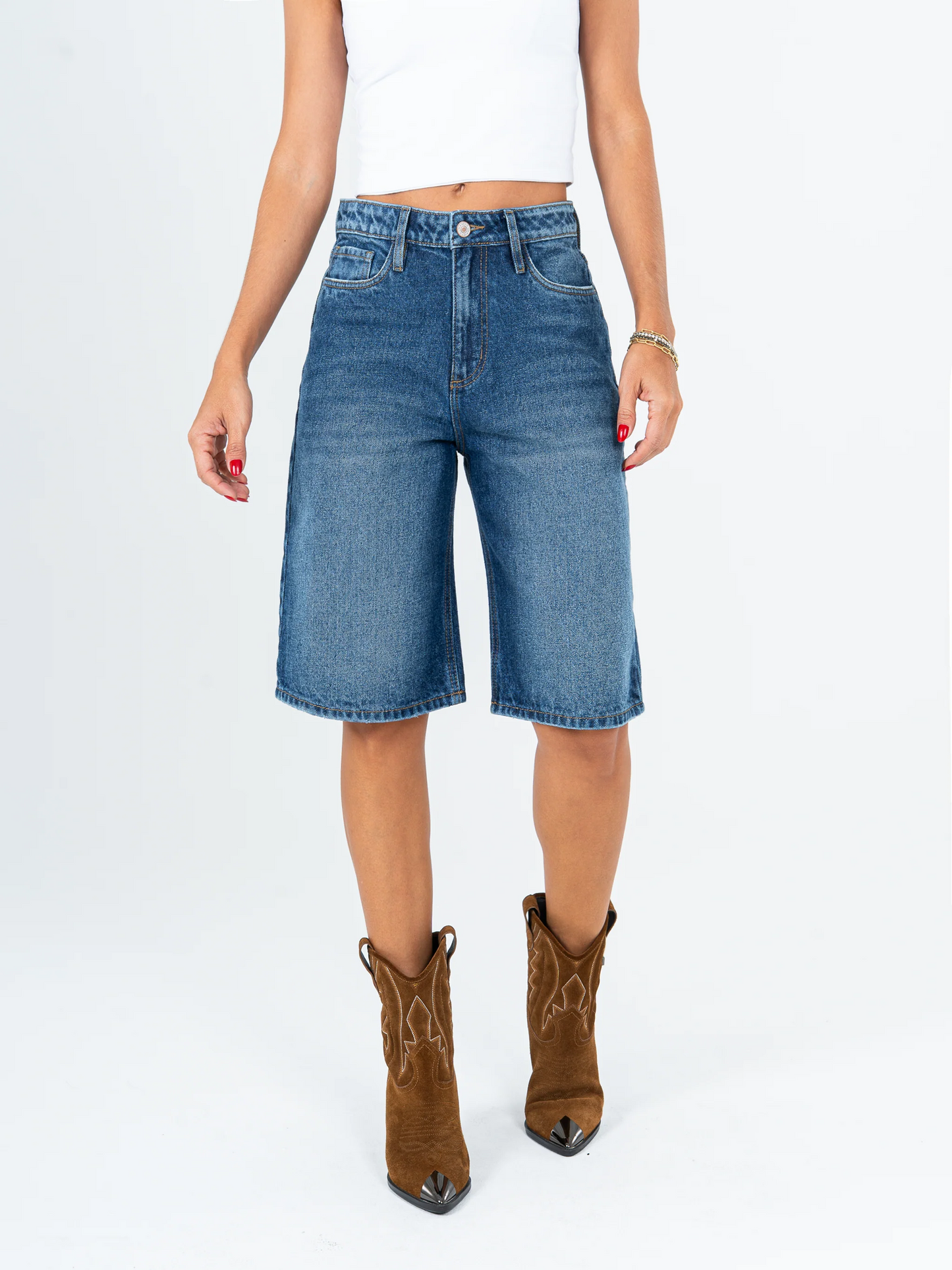 Ref: DCN964 Bermuda rígid, tiro alto