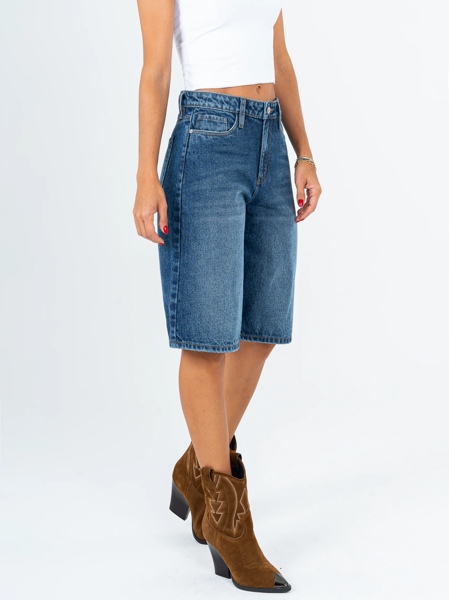 Ref: DCN964 Bermuda rígid, tiro alto