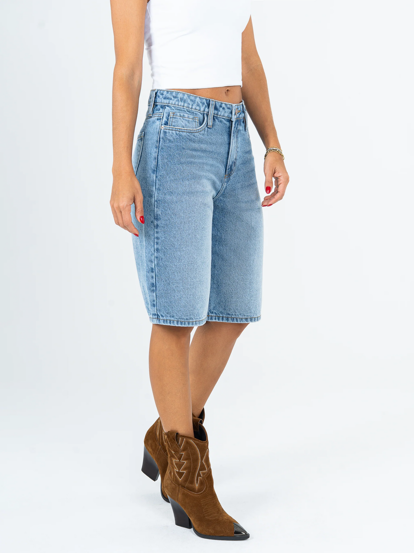 Ref: DCN964 Bermuda rígid, tiro alto