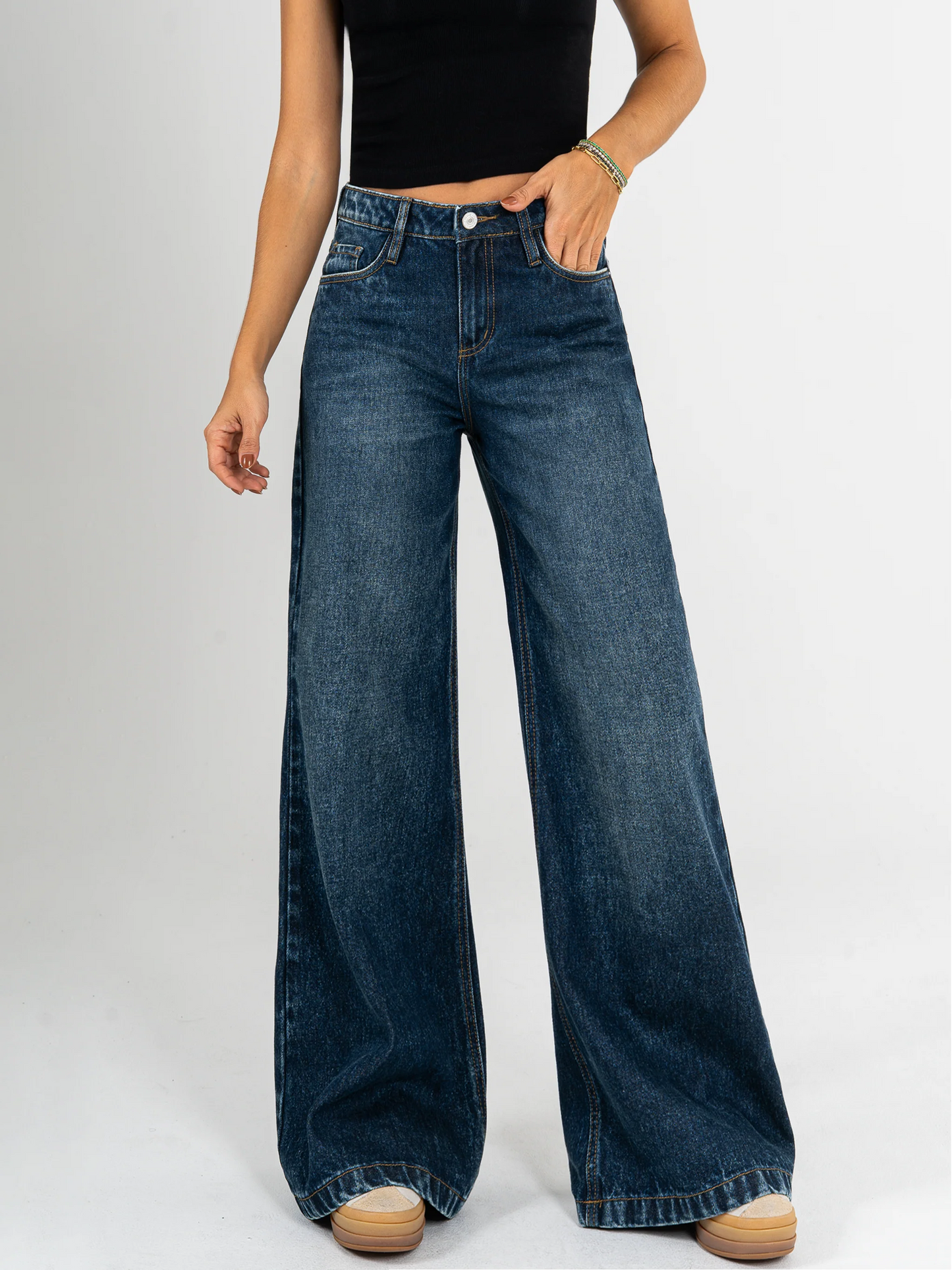 REF: DCN956 Y DCN951 Jean Mom Flare Palazzo