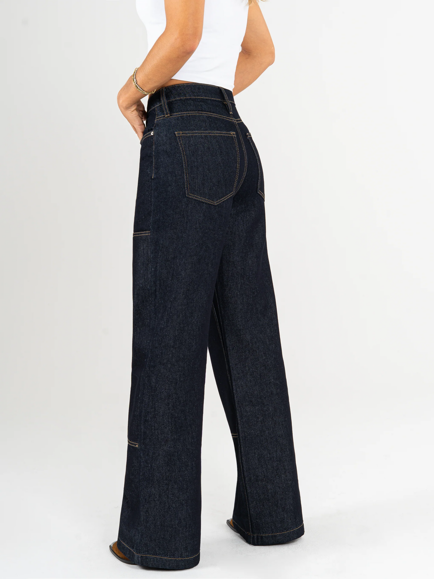 REF: DCN963 Jean Mom Flare Palazzo