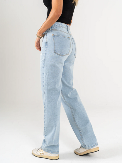 Ref: DCN944 Pantalón straight leg, rígido, tiro medio