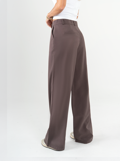 Unik Jeans - Ref: DCN1018 Pantalón straight leg, tejido plano liviano, tiro alto. - COLOR: NEGRO