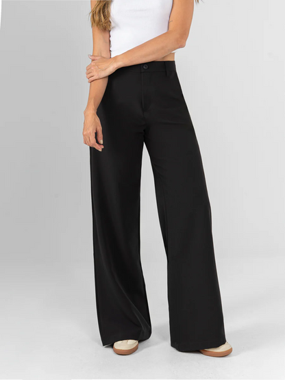 Ref: DCN1109 Pantalón Palazo, tejido plano liviano, tiro alto.